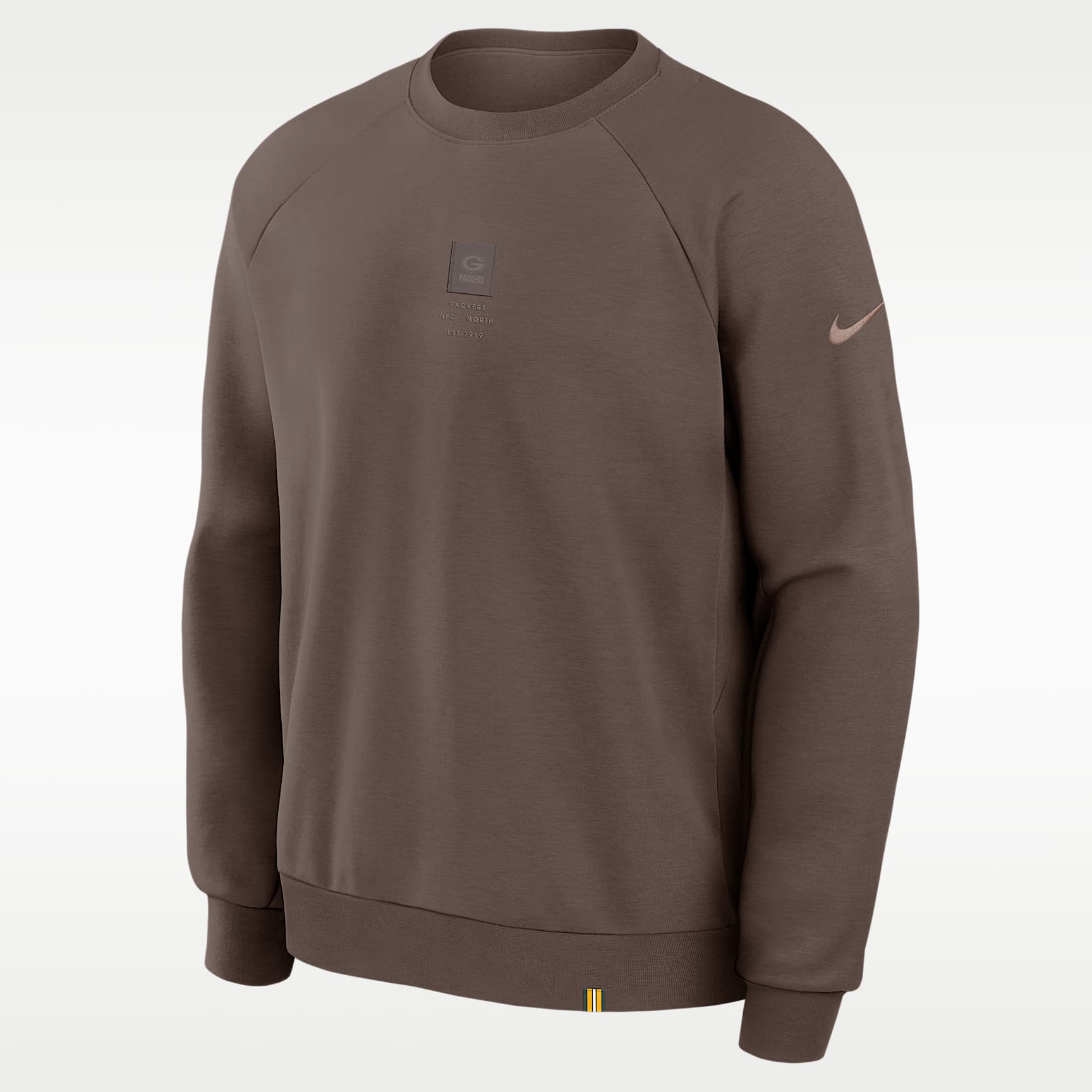 Green Bay Packers Primary Men's Nike Dri-FIT NFL Pullover Crew
